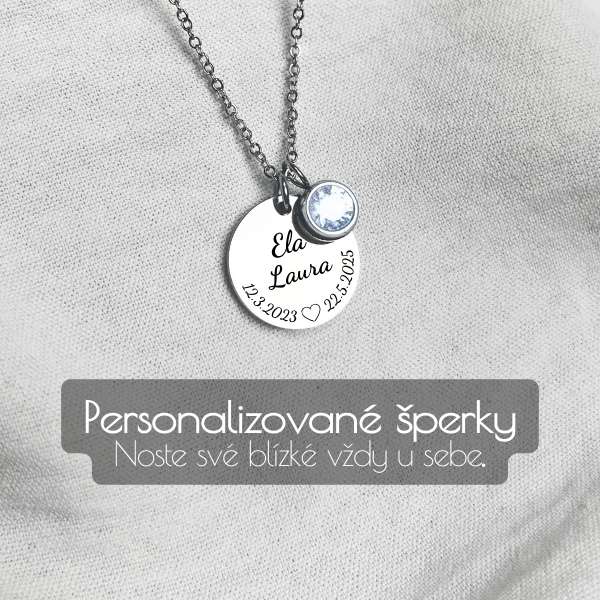 šperky s gravírováním